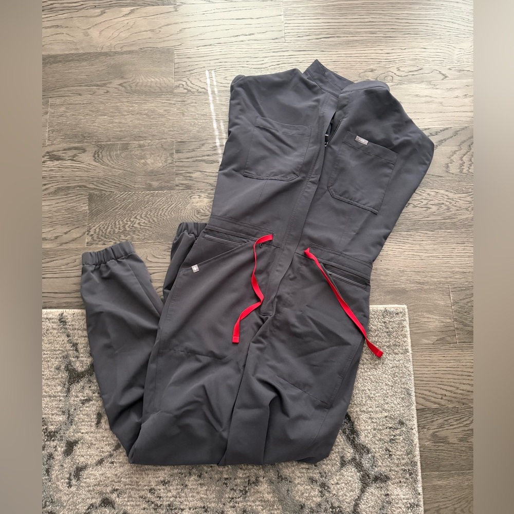 Figs Rafaela Charcoal Jumpsuit Size Small